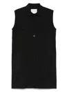 Sacai Sleeveless Mini Dress In Black
