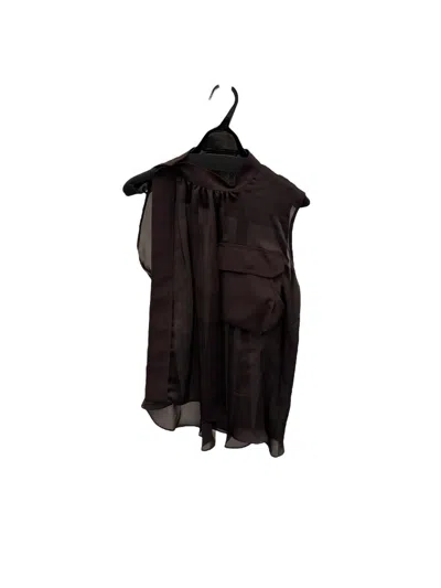 Sacai Sleeveless Tops In Brown