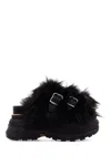 Sacai Wingtip Sandals In Black