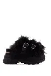 Sacai Wingtip Sandals In Black