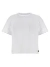 Sacai Slit T-shirt White In White
