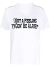Sacai Slogan-print Pleated T-shirt In Weiss