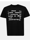 Sacai Slogan-print T-shirt In Black