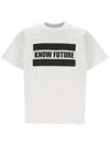 Sacai Slogan-print Cotton T-shirt In White