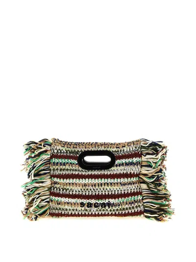 Sacai Small Fringe Shopping Bag In Multi