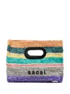 Sacai Small New Shopper Tote Bag In Grün