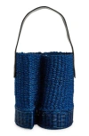 SACAI SACAI SMALL S-BASKET WOVEN RAFFIA