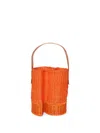 Sacai Mini S Shape Basket Bag In Orange