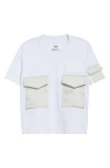 Sacai Spiewak Cotton Jersey Pocket T-shirt In White