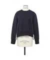 Sacai Spliced Hoodie In Black