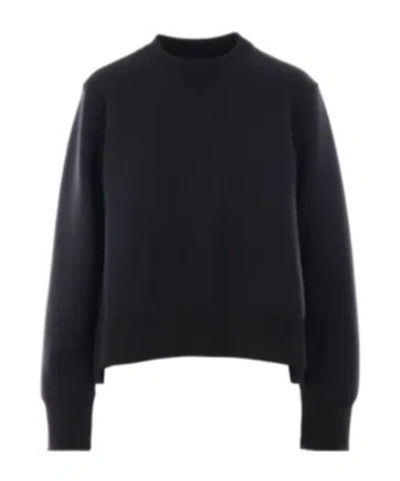 Sacai Spliced Hoodie In Black