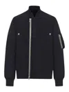 Sacai Zippered Sweatshirt With Ribbed Cuffs And Pockets