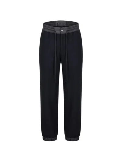 Sacai Sponge Drawstring Track Pants In Black