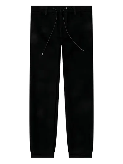 Sacai Sponge Drawstring Trousers In Black
