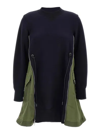 Sacai Sponge Dress In Multi