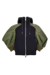 Sacai 'sponge' Hoodie In Black