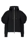 Sacai 'sponge' Hoodie In Black
