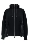 Sacai 'sponge' Hoodie In Black
