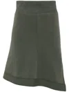 Sacai Asymmetric Skirt In Green