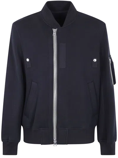 Sacai Sponge Sweat Blouson Clothing In Black