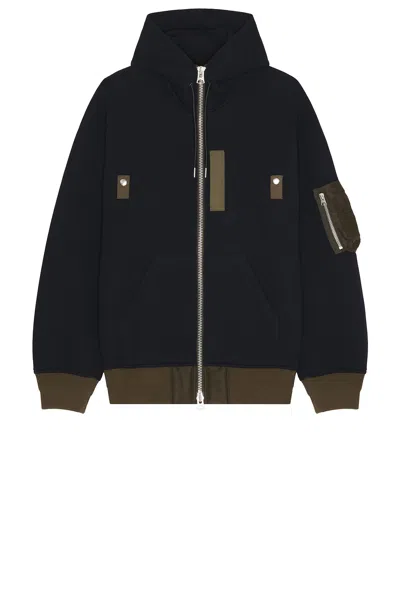 SACAI SPONGE SWEAT HOODIE