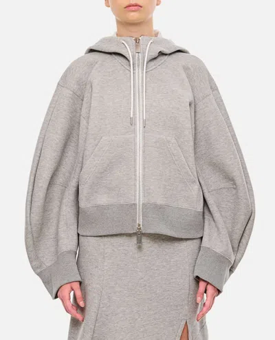 SACAI SPONGE SWEAT HOODIE