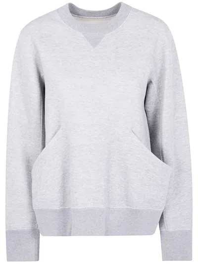 Sacai "sponge Sweat" Pullover Clothing In Gray