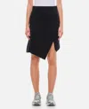 Sacai Sponge Sweat Skirt In Black