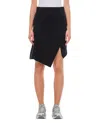 Sacai Sponge Sweat Skirt In Black