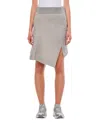 Sacai Sponge Sweat Skirt In Grey