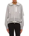 Sacai Sponge Sweat X Nylon Twill Hoodie