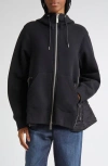 Sacai Sponge Sweat X Nylon Twill Hoodie