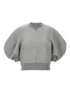 Sacai Gray Sponge Sweat Sweatshirt In Grey