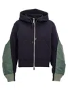 Sacai Nylon Twill X Sponge Sweat Hoodie