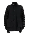 Sacai Panelled Jacket In Black