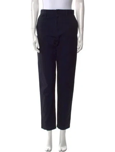 Pre-owned Sacai Straight Leg Pants In Black