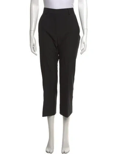 Pre-owned Sacai Straight Leg Pants In Black