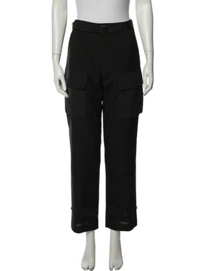 Pre-owned Sacai Straight Leg Pants In Blue