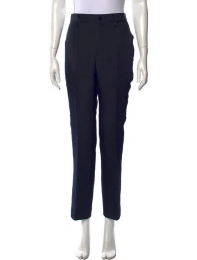 Pre-owned Sacai Straight Leg Pants In Blue