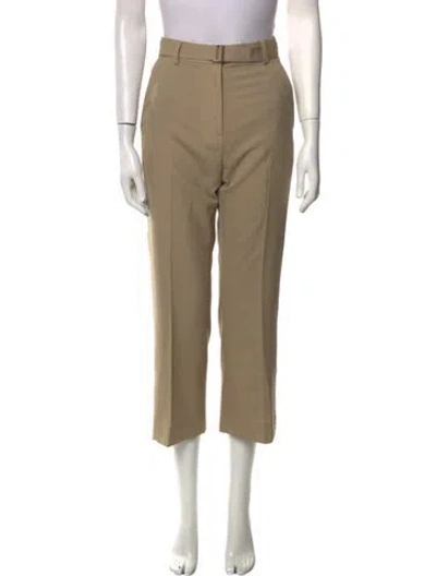 Pre-owned Sacai Straight Leg Pants In Brown