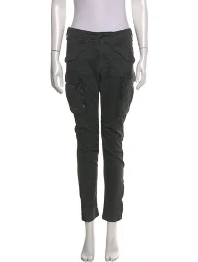 Pre-owned Sacai Straight Leg Pants In Gray