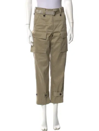 Pre-owned Sacai Straight Leg Pants In Neutral
