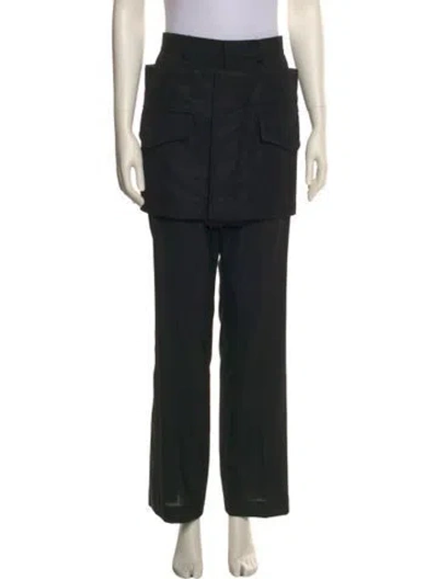 Pre-owned Sacai Straight Leg Pants W/ Tags In Black