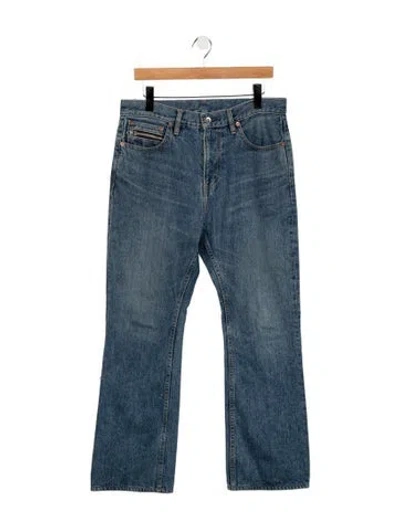 Pre-owned Sacai Straight-leg Jeans In Blue