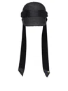 Sacai Straw Hat In Black