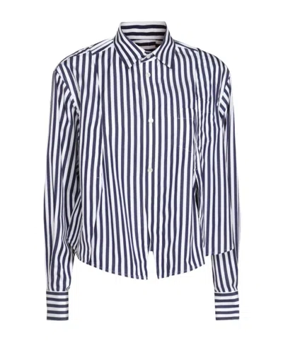 SACAI SACAI STRIPED BUTTON-UP SHIRT
