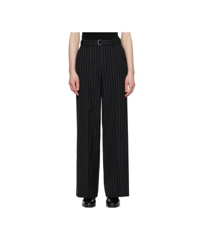 SACAI STRIPED CASUAL PANTS