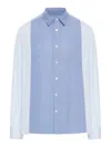 Sacai Cotton Shirt Striped Pattern In Multicolour
