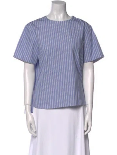 Pre-owned Sacai Striped Crew Neck Top In Multi