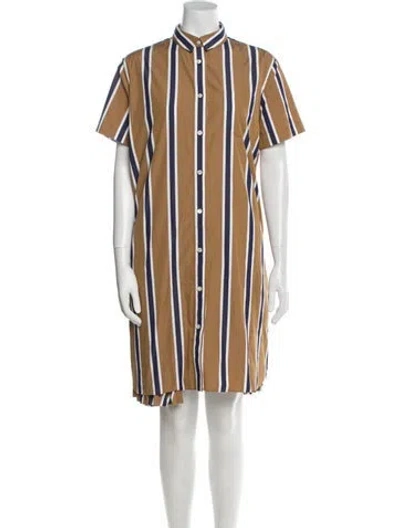 Pre-owned Sacai Striped Knee-length Dress In Multi